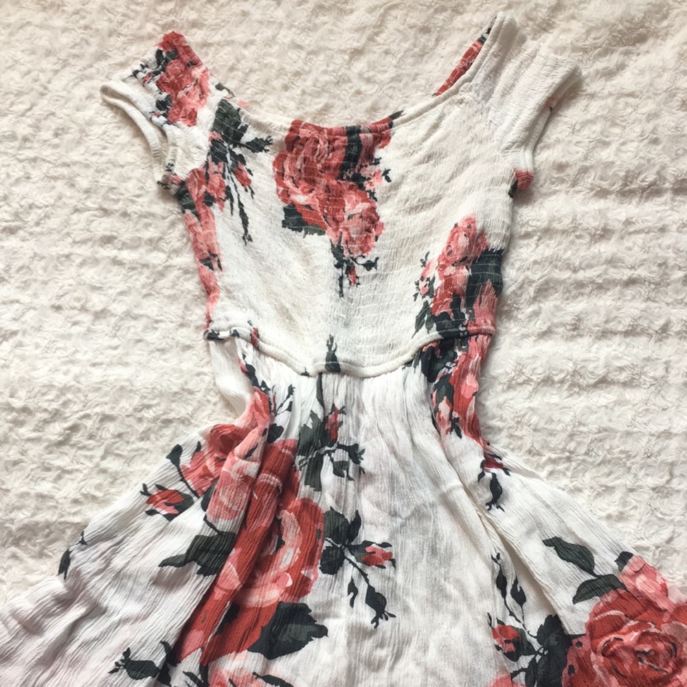 Toni off the shoulder floral mini dress
